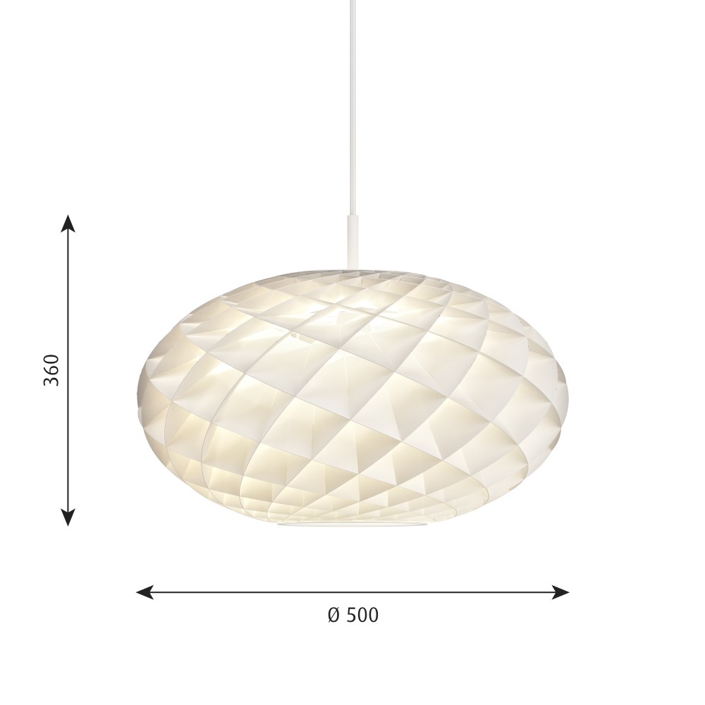 Patera Oval E27 Suspension Lamp