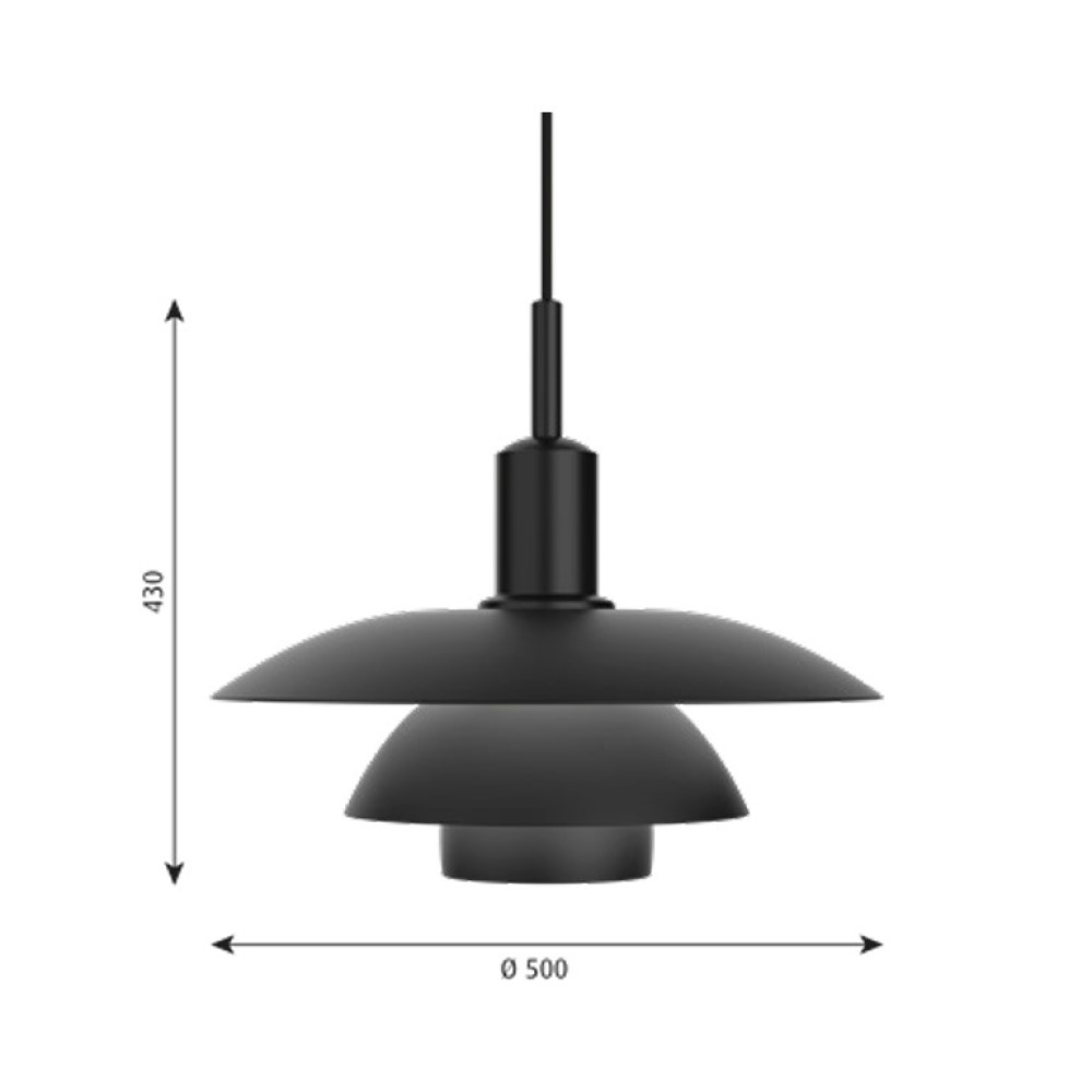 PH 5/5 E27 Suspension Lamp