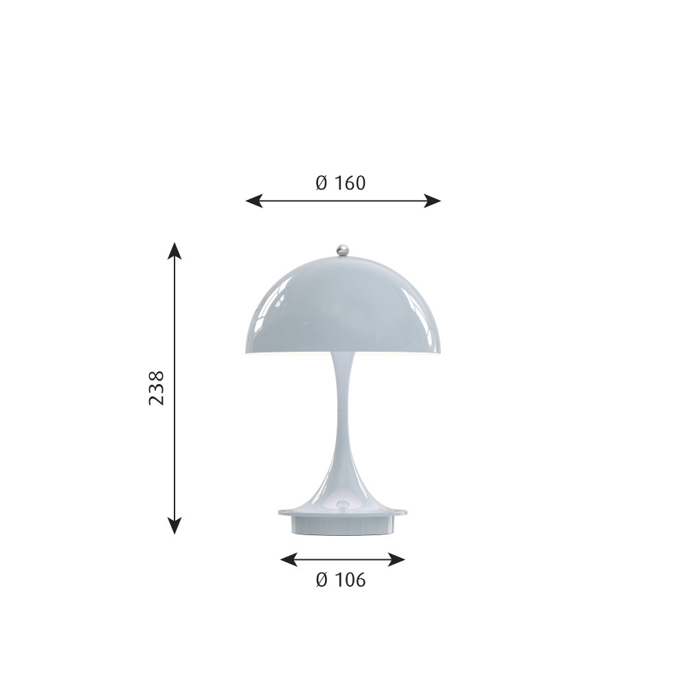 Panthella 160 Portable Table Lamp