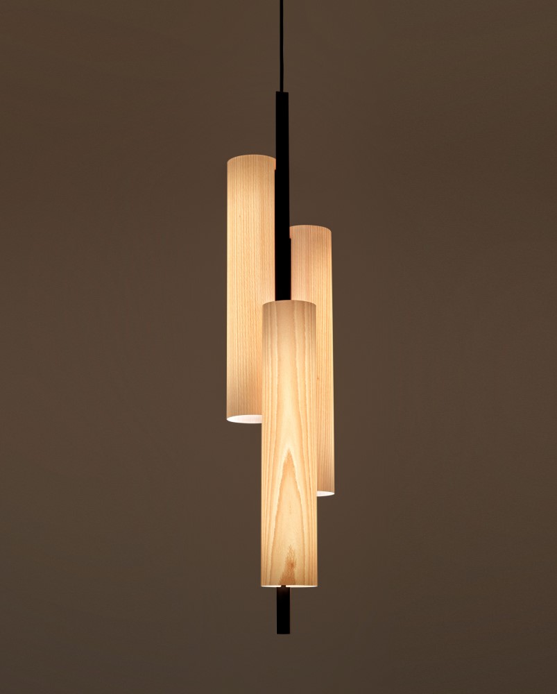 Black Note Triplet Suspension Lamp