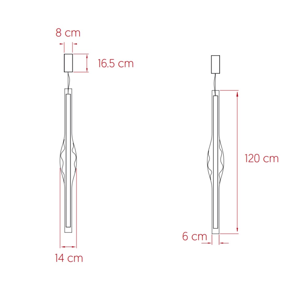 Dune Vertical Suspension Lamp