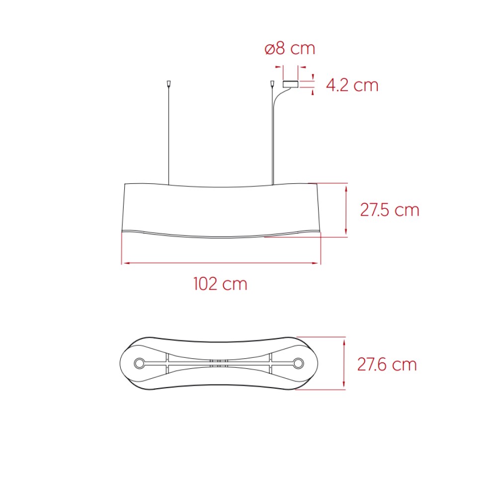 New Wave Suspension Lamp