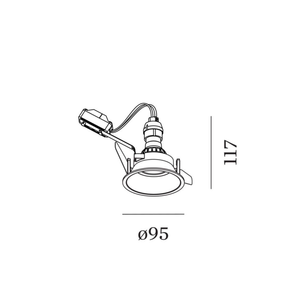 Deep 1.0 IP44 PAR16 Recessed Ceiling Light