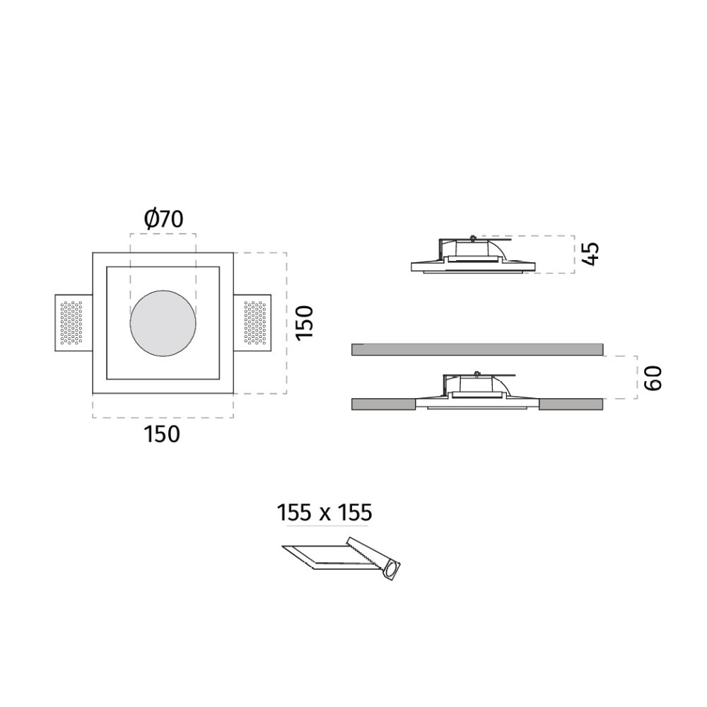 4062 Perto Wall Recessed Light