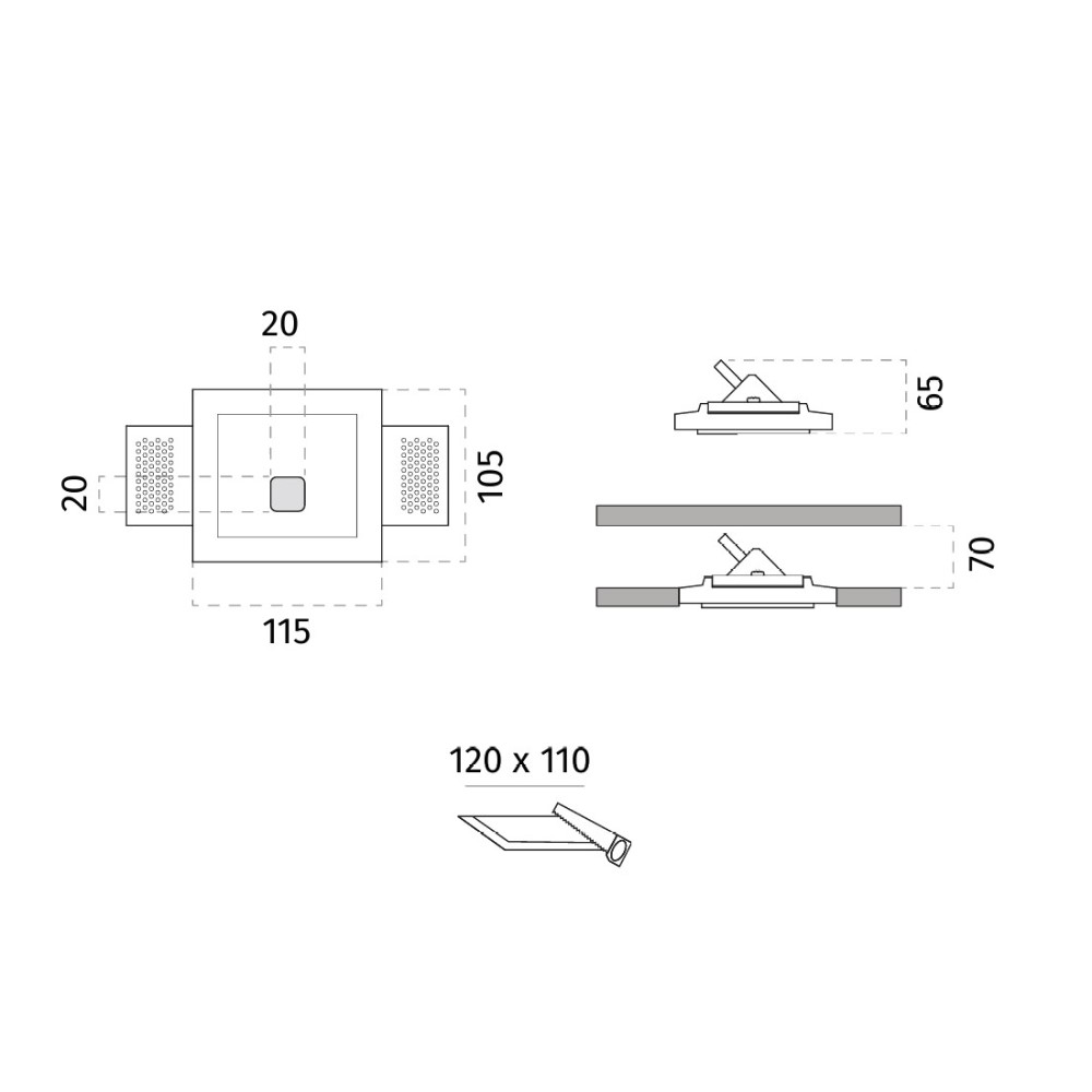 4198 Otta Wall Recessed Light