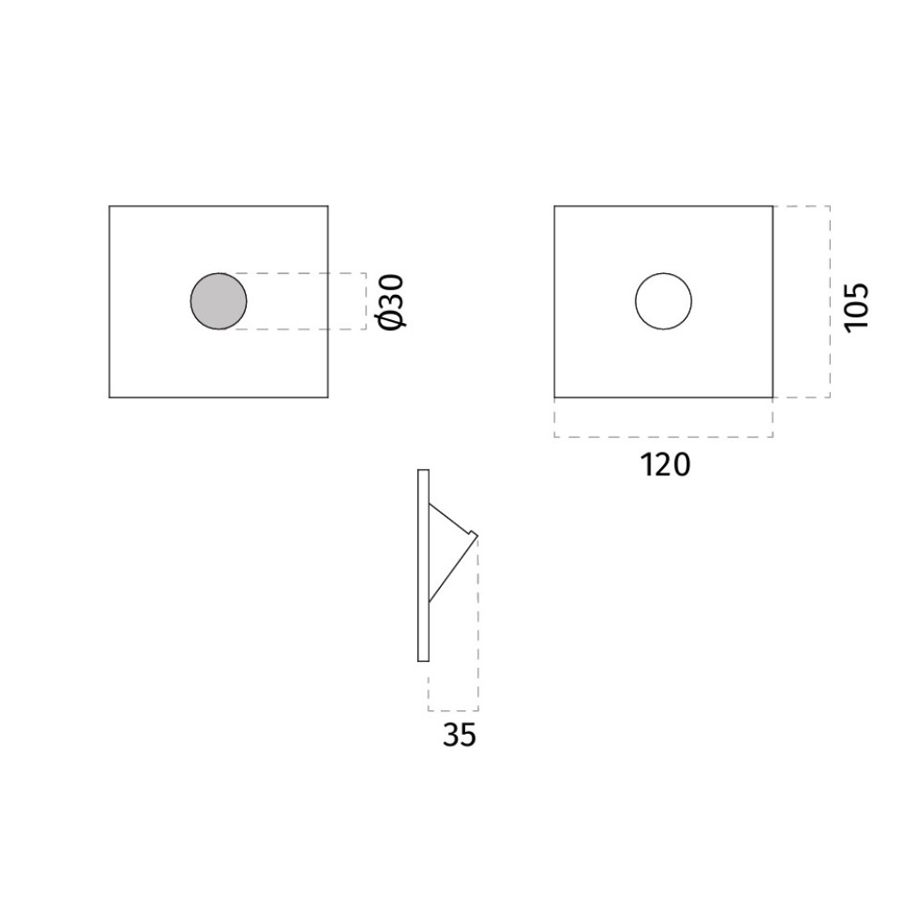 4205B Siviglia Wall Recessed Light