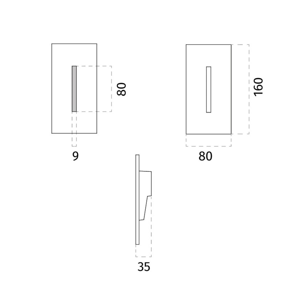 4205C Traviata Wall Recessed Light