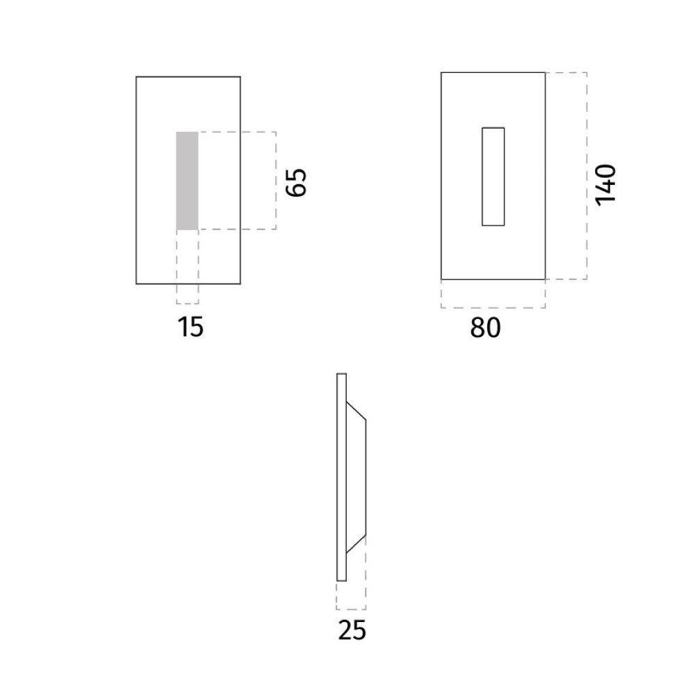 4205E Tosca Wall Recessed Light