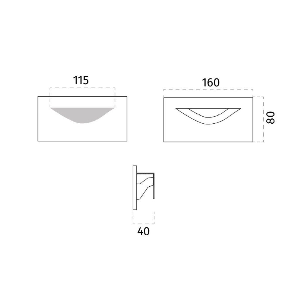 4205L Bohéme Wall Recessed Light