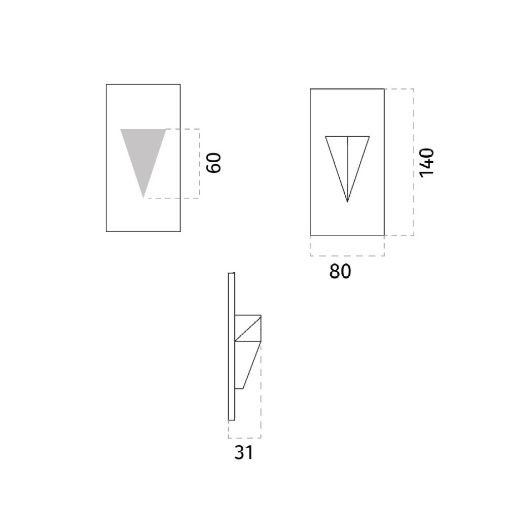 4205M Rigoletto Wall Recessed Light