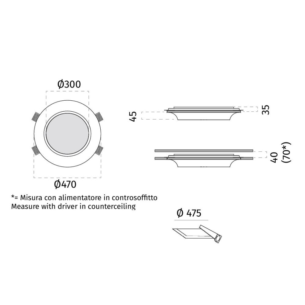 4114 Tao Ceiling Recessed Light