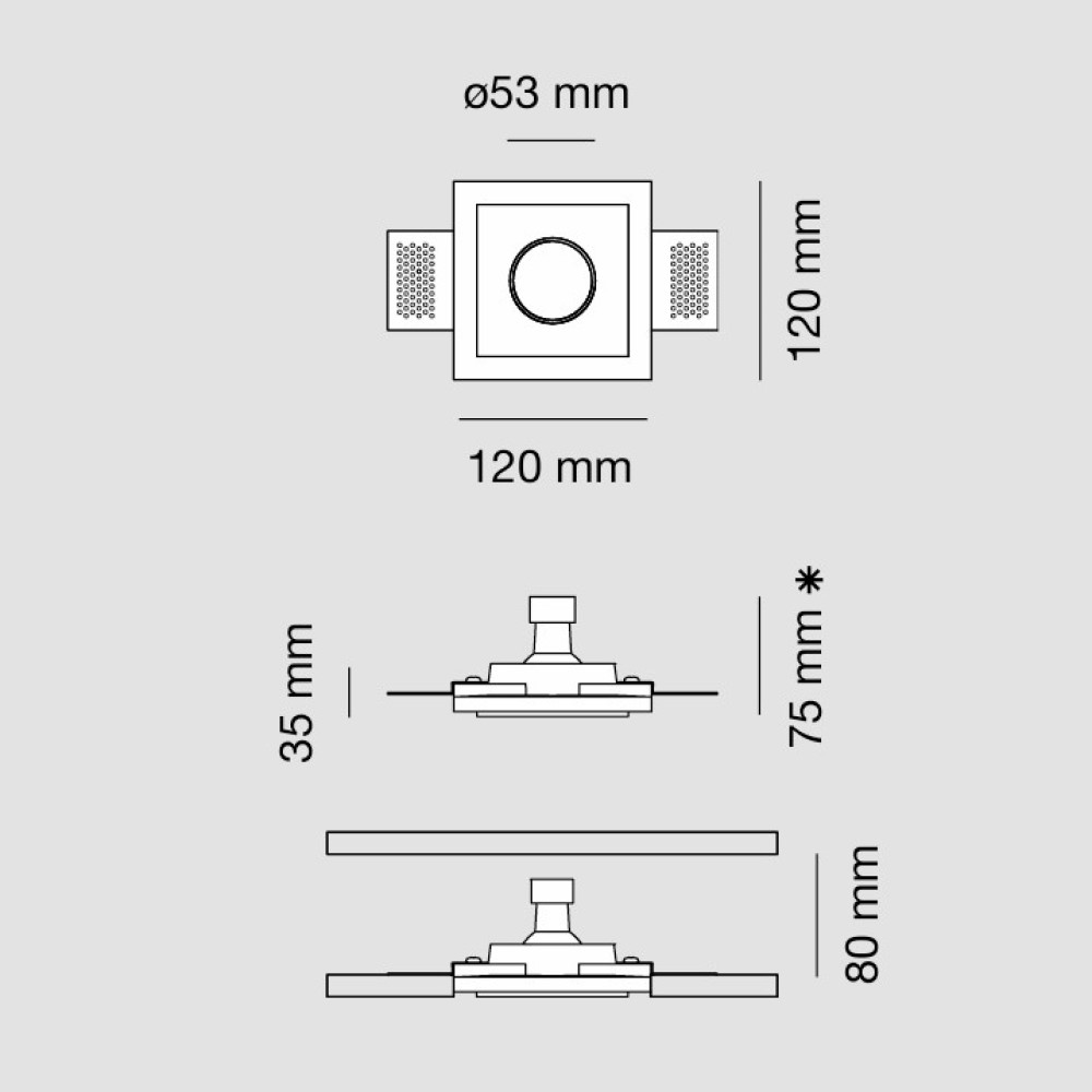 4181 Perseo Ceiling Recessed Light