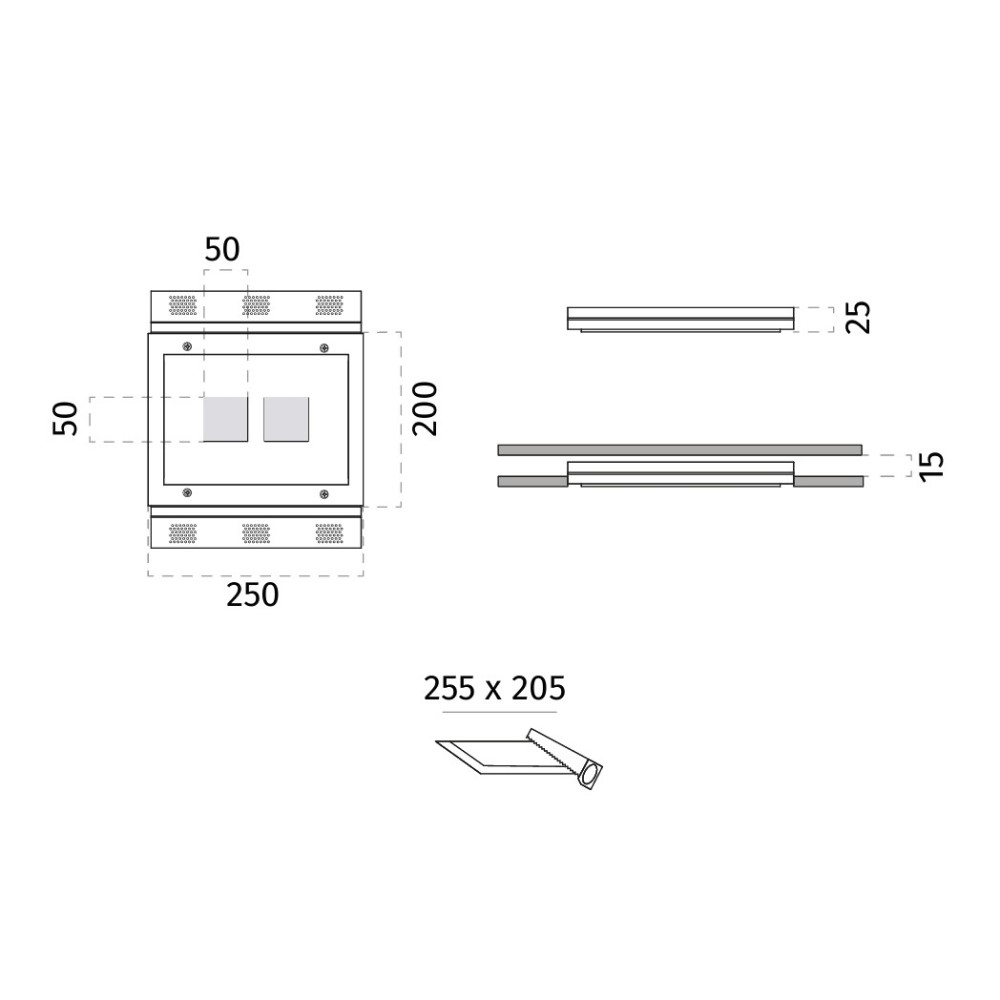 4193F Milli Double Ceiling Recessed Light