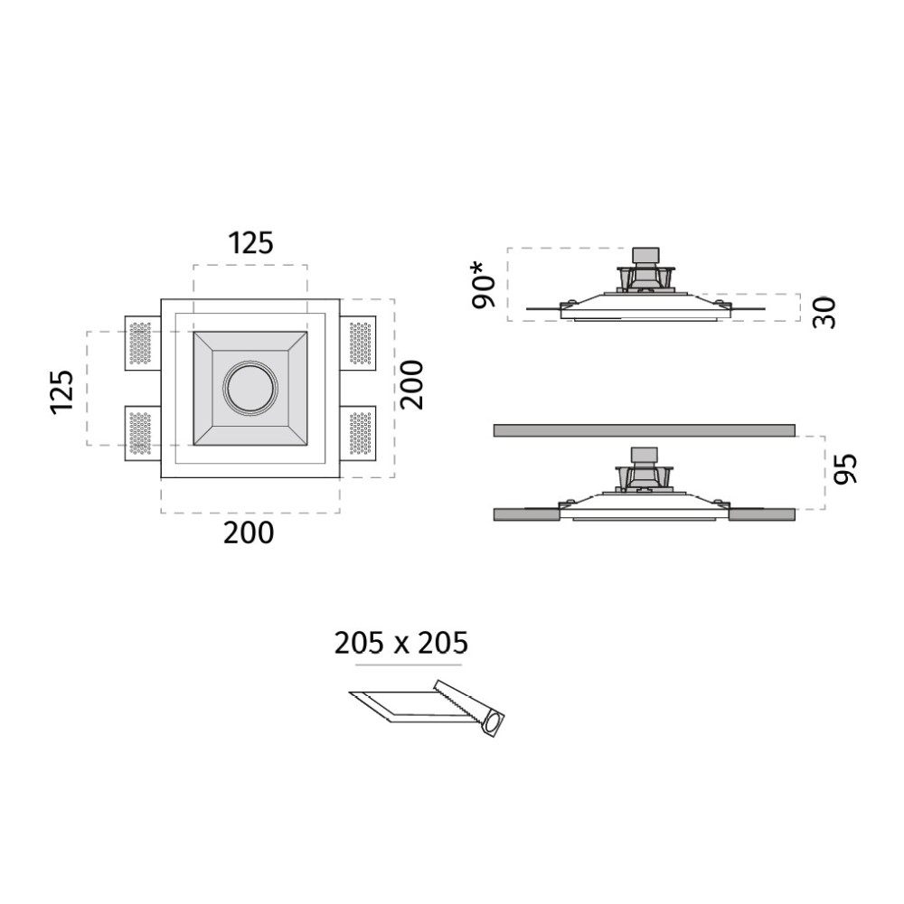 4215 Ara Ceiling Recessed Light