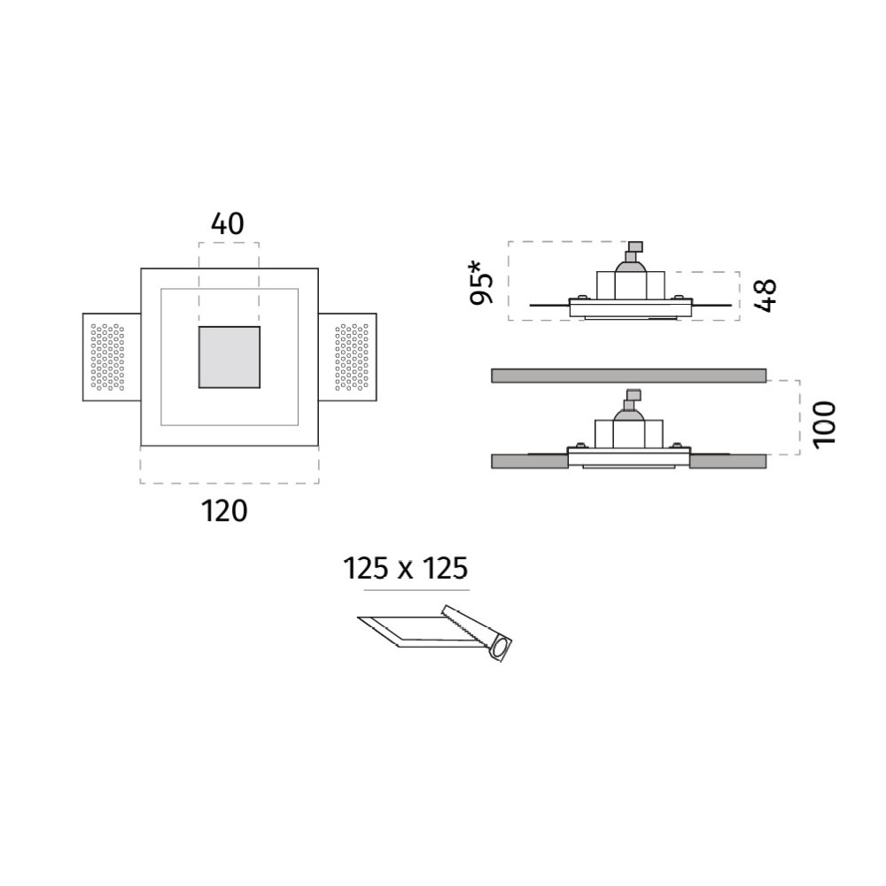 4278 Andromeda Small Ceiling Recessed Light