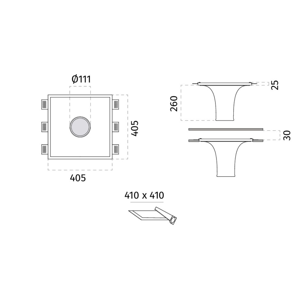 8935D Laria Extra Ceiling Recessed Light