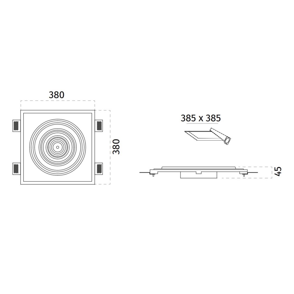 5512R Miniled Ritmo Ceiling Recessed Light