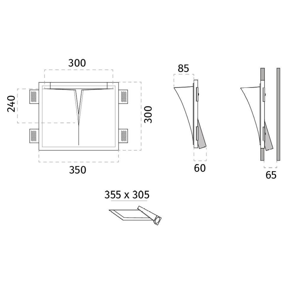 2369A Spakko LED Wall Recessed Light