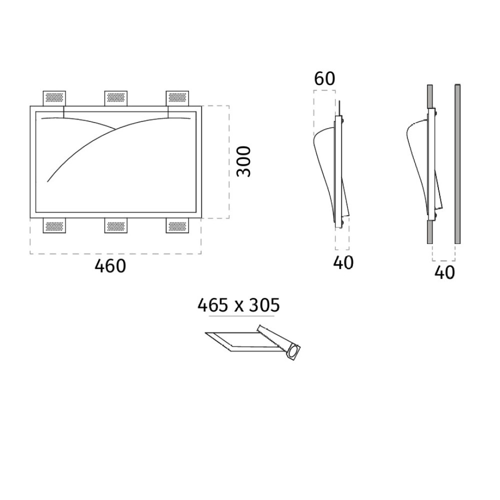 2372B Spiraglio Wall Recessed Light