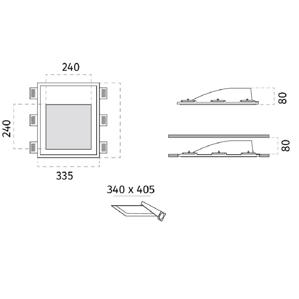 2416A Volta Wall Recessed Light