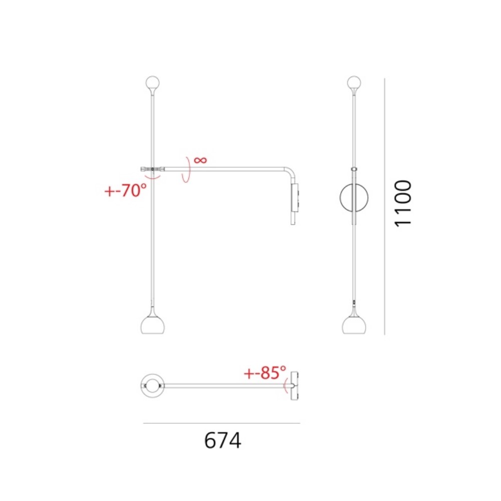 Ixa Arm Wall Light