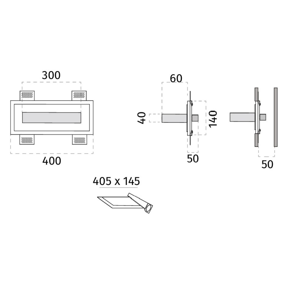 2486 Archo Small Wall Recessed Light