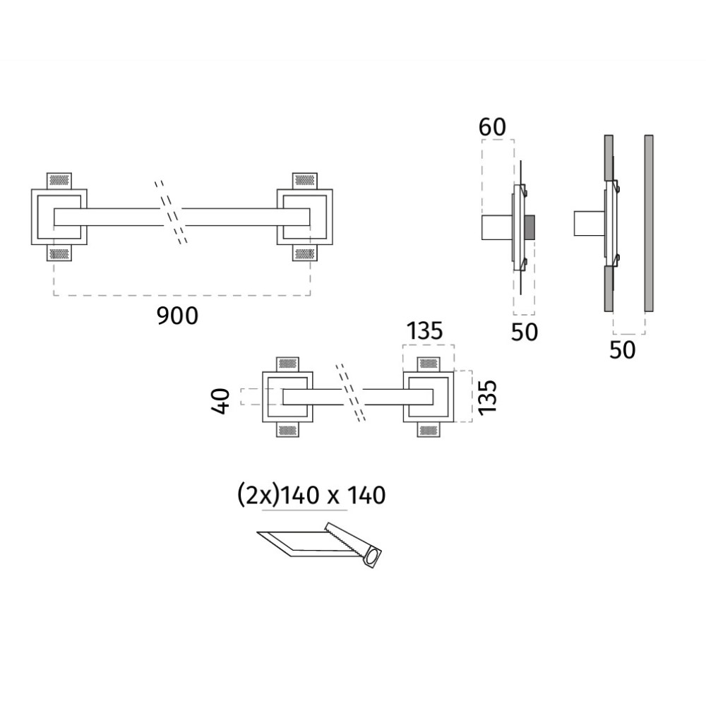 2486C Archo Grande Wall Recessed Light