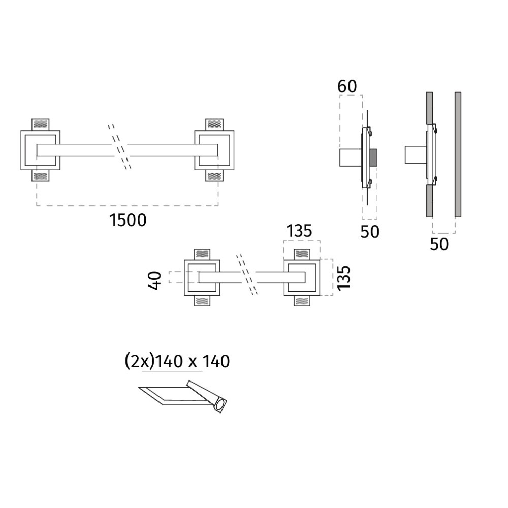 2486E Archo Gentile Wall Recessed Light