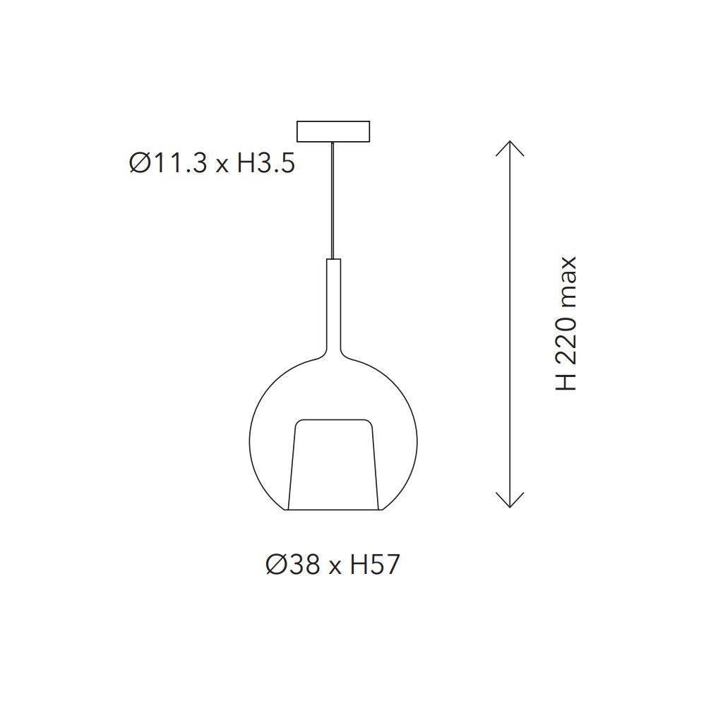 Glo Large Suspension Lamp