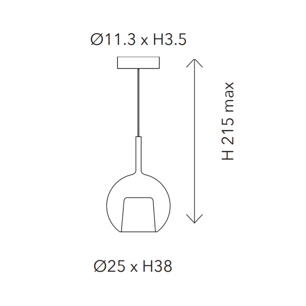 Glo Medium Suspension Lamp