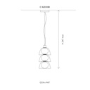 Gems Short 2 D30 B Suspension Lamp