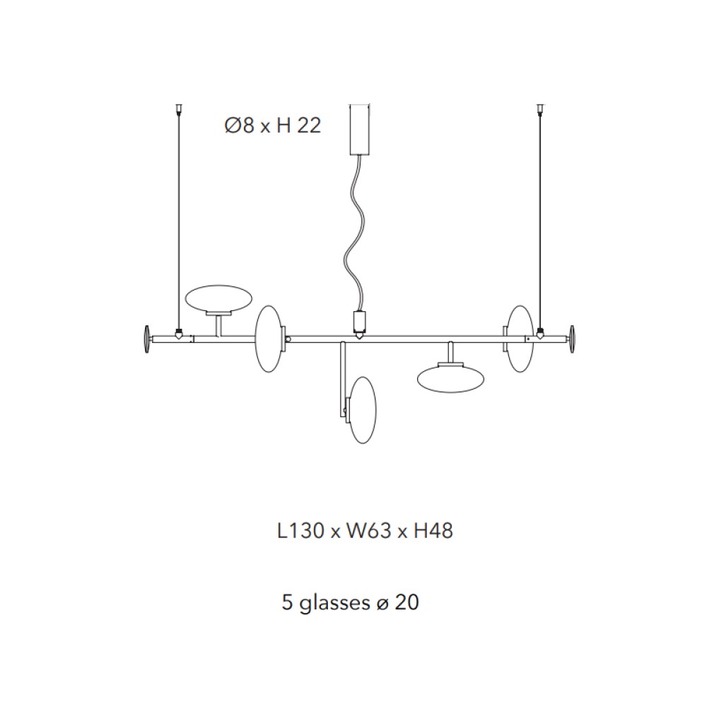 Mami Horizontal Suspension Lamp