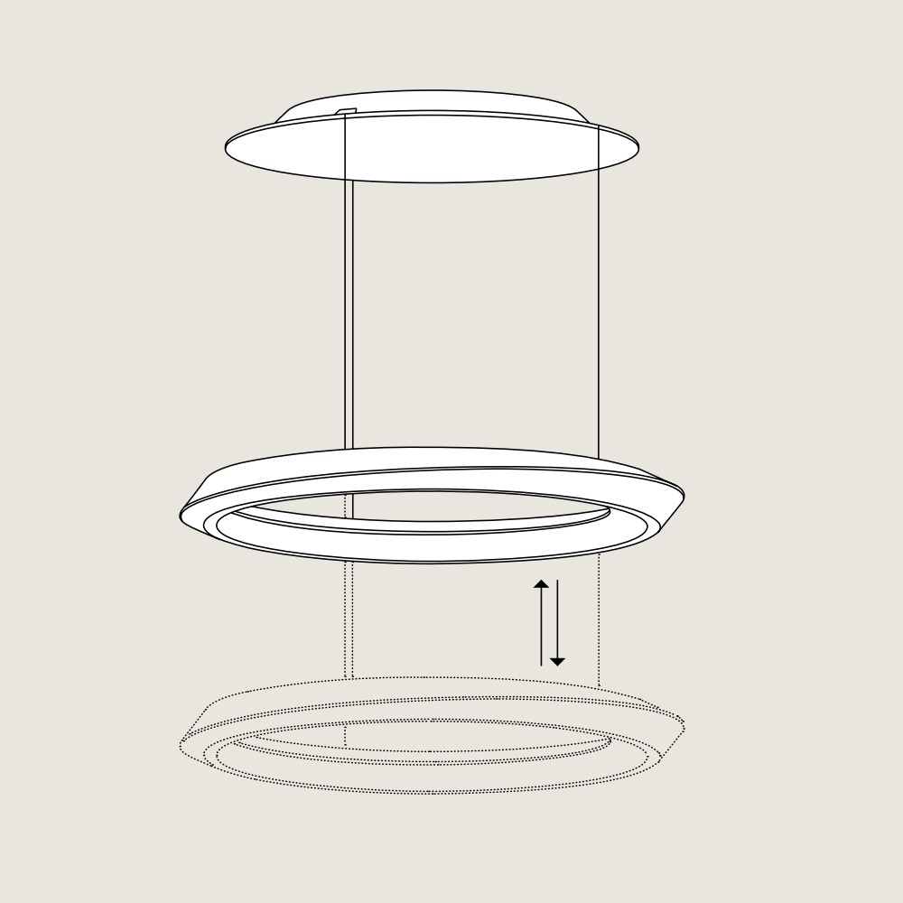 Tidal Adjustable Suspension Lamp