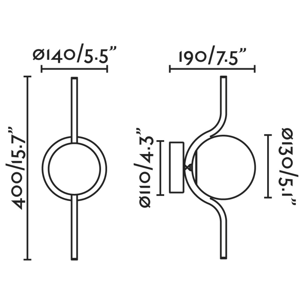 Le Vita Wall Light