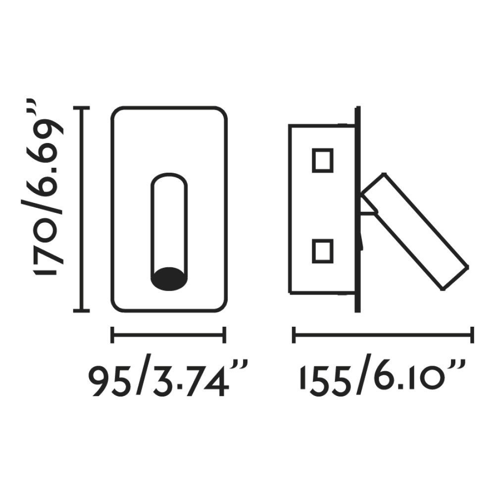 Suau Recessed Wall Light           