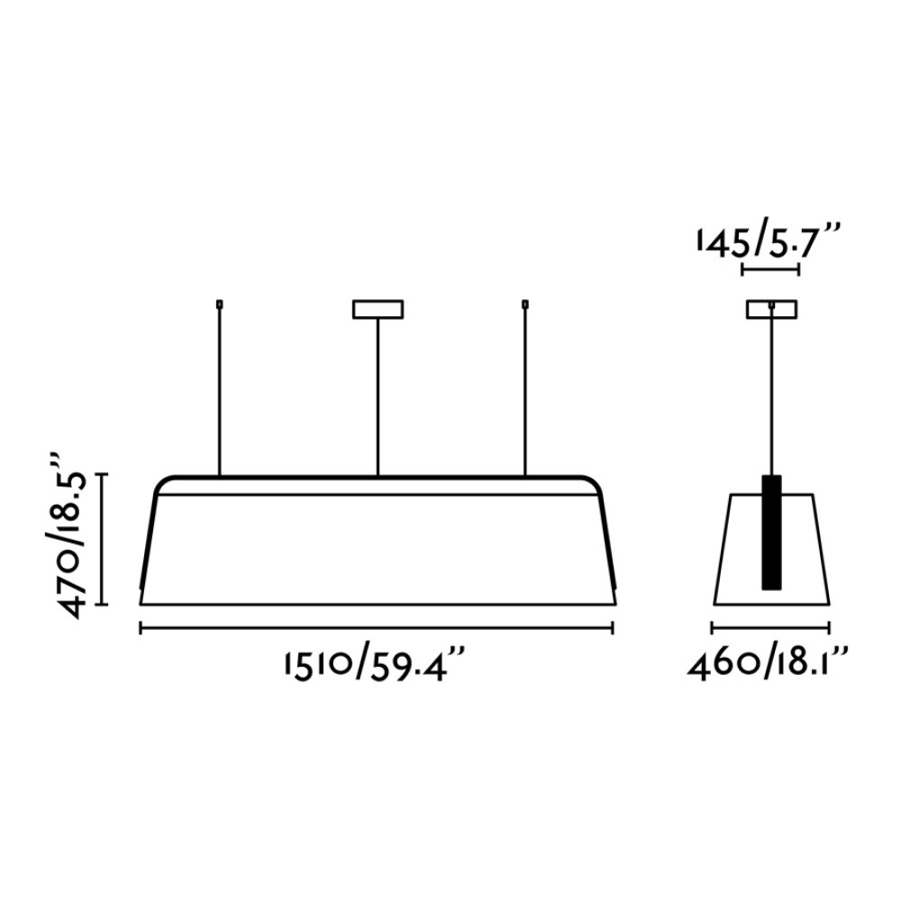 Stood Suspension Lamp