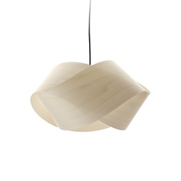 Nut Suspension Lamp (White Veneer, White)