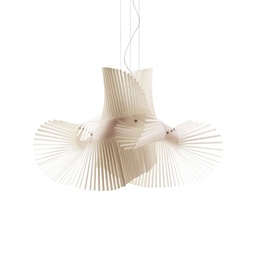 Minimikado Suspension Lamp (White Veneer)