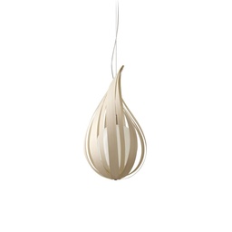 Raindrop Suspension Lamp (White Veneer, 30cm)