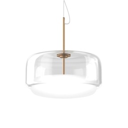 Jube Suspension Lamp (White Glass, Gold, 2700K - warm white, 0-10V / PUSH)