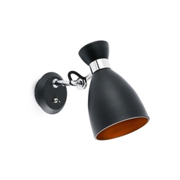 Retro Wall Light (Black - Copper)