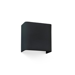 Cotton Square Wall Light (Black, 20cm)