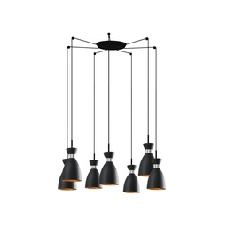 Retro Suspension Lamp (Black - Copper)