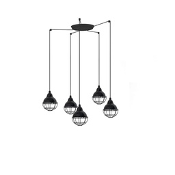 Claire 5 Suspension Lamp (Black)