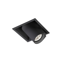 Bliek Square 1.0 LED Recessed Ceiling Light (Black, 2700K - warm white)