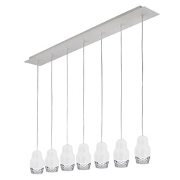 Fedora 7 Suspension Lamp (White)