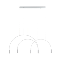 Volta L78S.1D1T Suspension Lamp (White, 2700K - warm white, White)