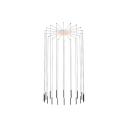 Candle 18 Suspension Lamp (Black, 0-10V)