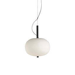 Ilargi Suspension Lamp (Black, Ø23cm, PHASE CUT)