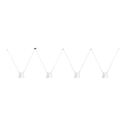 Attic 4 Conic Shape Suspension Lamp (White, 100)